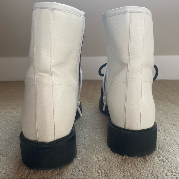 New white combat boots - Picture 4 of 6
